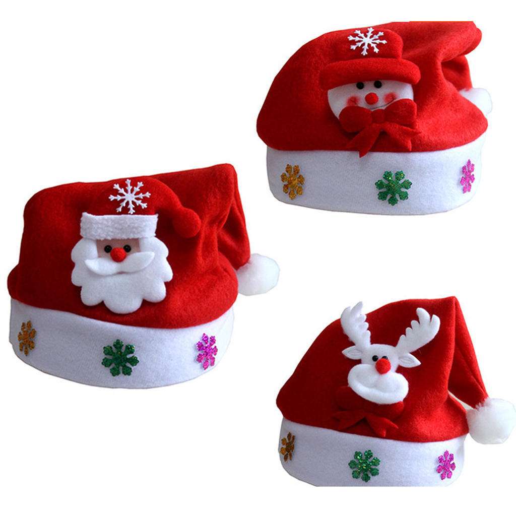 Buy Christmas Unisex Children Hat Santa 