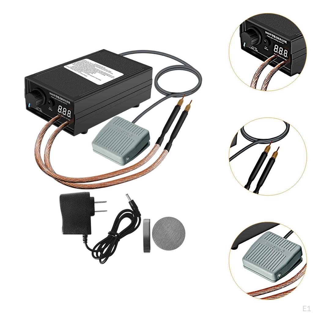 Spots Welder Handheld Equipment 0.1mm-0.3mm Sheet Multifunctional Lightweight Sturdy Foot Pedal