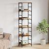 Bookshelf 5 Tiers 50 x 33 x 188.5 cm Engineered Wood Reclaimed Wood