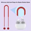 Earphone Strap for for Beats Studio Buds Anti Lost Strap Silicone Rope for Bluetooth-Compatible Earphones Silicone Lanyard