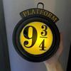 Hanging 9 3/4 Night Light, Metal Wall Hanging Lamp, Gift For 20th Anniversary Movie Lovers