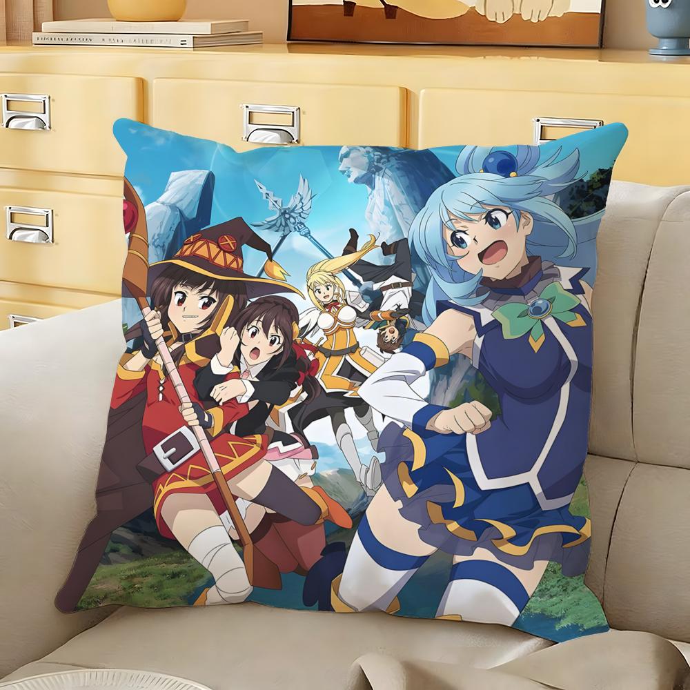 

Anime IIsekai QQuartet Cushion Cover Soft Durable Reversible Pillow Cover Home Car MultiScene Daily Comfort Pillowcase 30X30cm