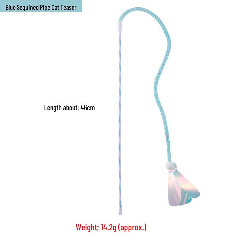 Pet Supplies Feather Bell Fairy Teaser Wand Collection - Interactive Cat Toys