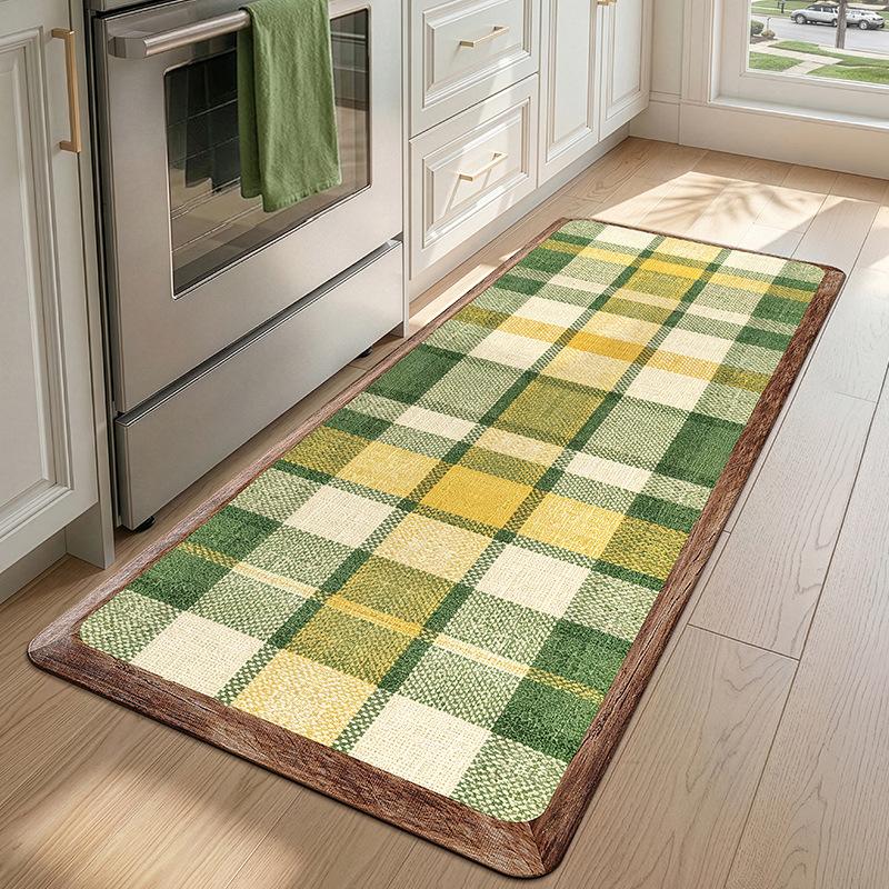 Plant Pattern Kitchen Floor Mat - Anti-slip, Oil-absorbent, Washable, Non-staining, Durable, Foot Pad for Home Decoration