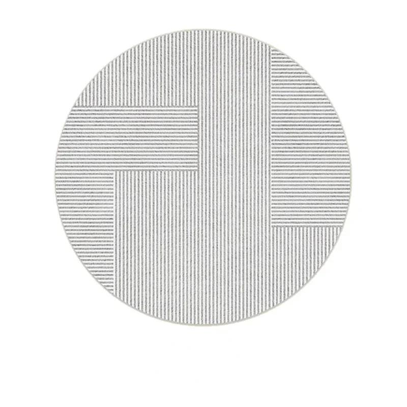 Round Living Room Carpet Large Striped Carpets for Bedroom Rug Bedside Floor Mat Modern Creative Minimalism Home Decoration Rugs