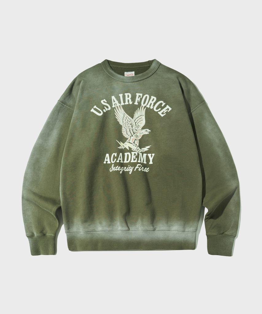 OUTSTANDING Mil Series Sweat(A.F. Academy)_Olive