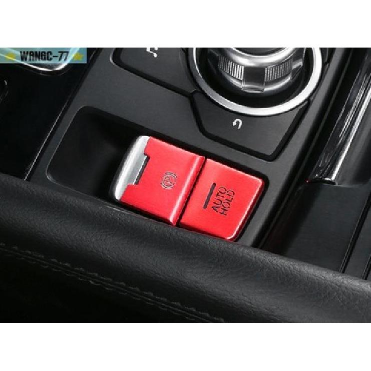 For Mazda CX-5 2017- Red Aluminum Central Console Multimedia Button Sticker
