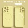 Official Magnetic Phone Case For For Iphone 1 14 16 Plus 12 13 16 Pro Max  Liquid Silicone Lanyard Charge Protector Cover