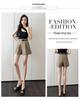 Women's High Waist A-Line Wide Leg Belted Casual Shorts for Spring/Summer 2025.