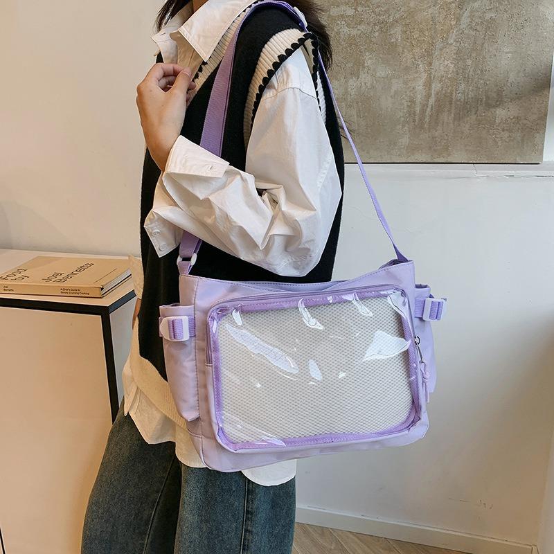 College Style, Niche, Simple and Large-capacity Class, Book-loaded Women's Trend, One Shoulder Crossbody, One Shoulder Tote Bag.
