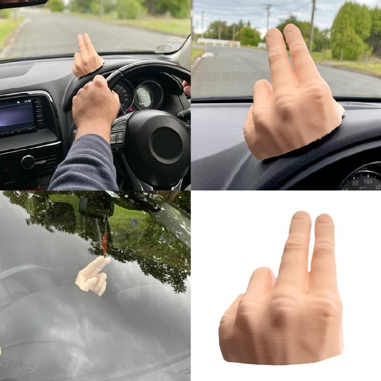 Two Finger Waving Hand Car Dashboard Decorations Funny Waves Hand Car Interior Decorations Ornaments The Lazy Waver