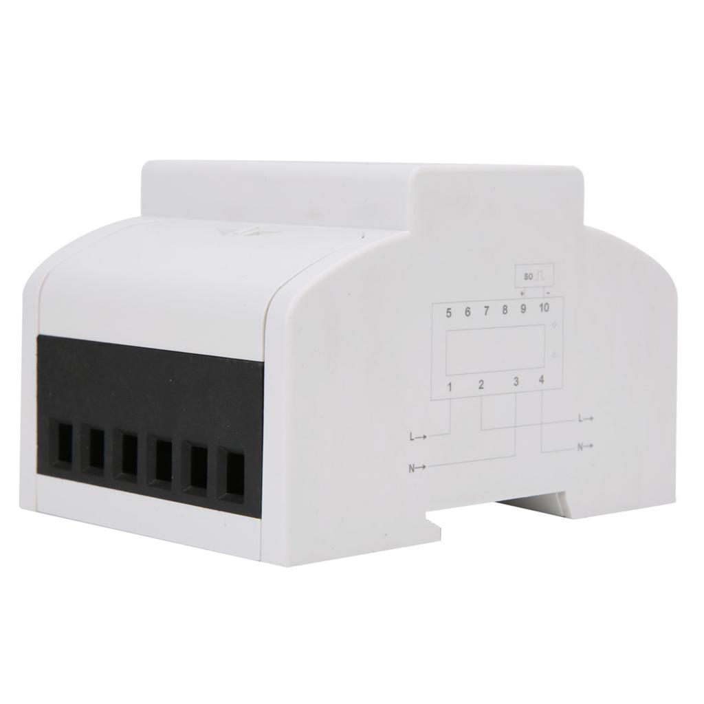 DDS548C Watt Hour Meter Single Phase 4P 230V Power Energy Meter 35mm Din Rail Mount