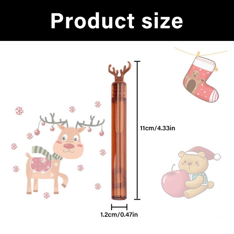 Kids Friendly Christmas Bubble Stick Toy Multi Use Bubble Wand For Outdoor Indoor Play Safe Material No Liquid Included