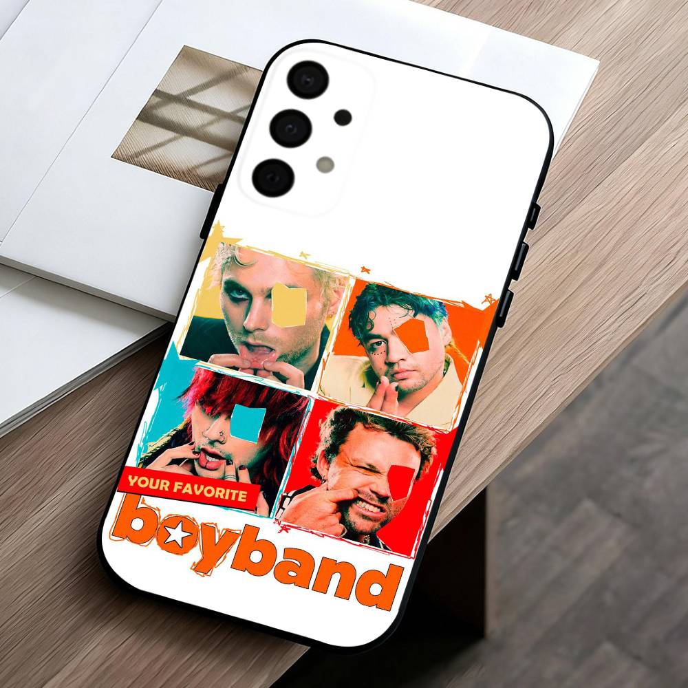 P-Popular Rock B-Band 5-5SOS Phone Case For Samsung Galaxy A73,A72,A71,A70,A53,A52,A51,Others Soft Black Cover