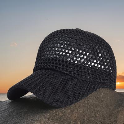 Unisex Sommer Netz Baseballkappe Atmungsaktiv Outdoor Sonnenschutz Truckerhut für Damen Herren Strand Angeln Sonnenhut