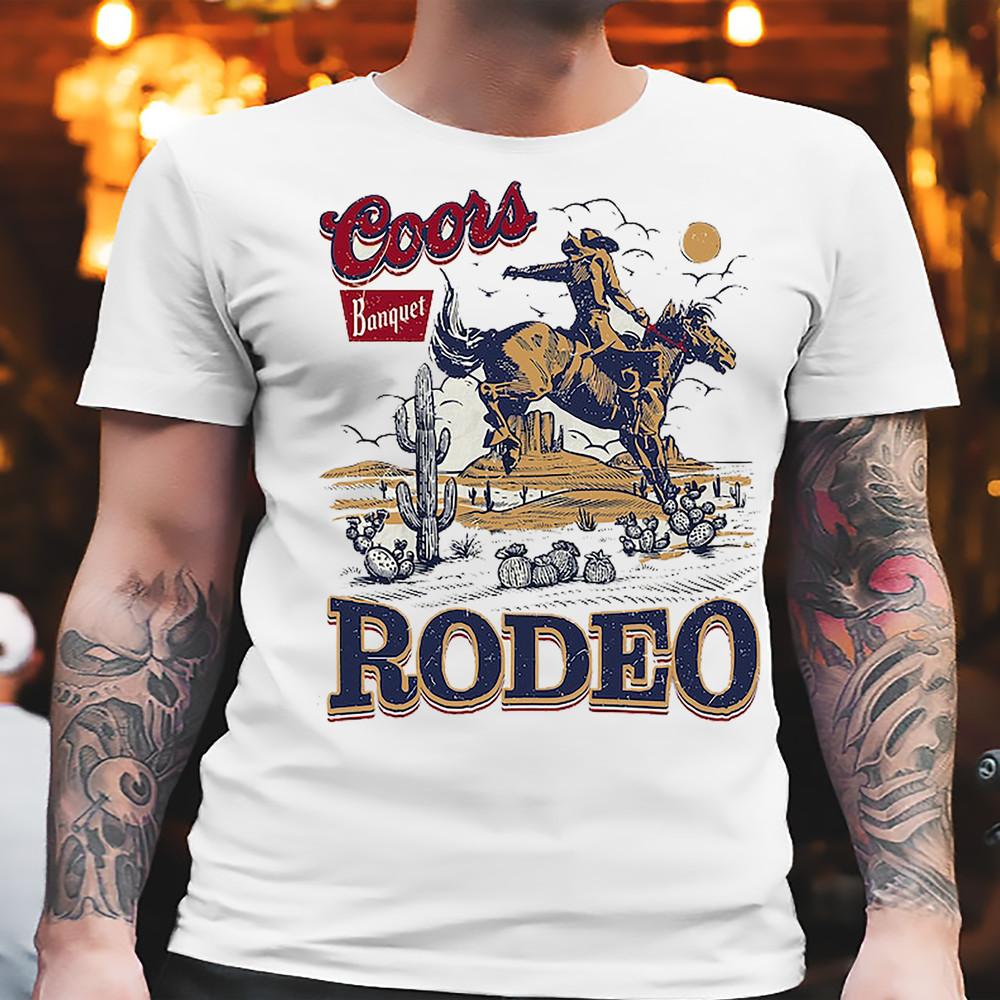 Coors Rodeo 90s Cowboy T-Shirt Vintage Western Shirt Retro Coors Shirt UNISEX Unisex T-Shirt XXL