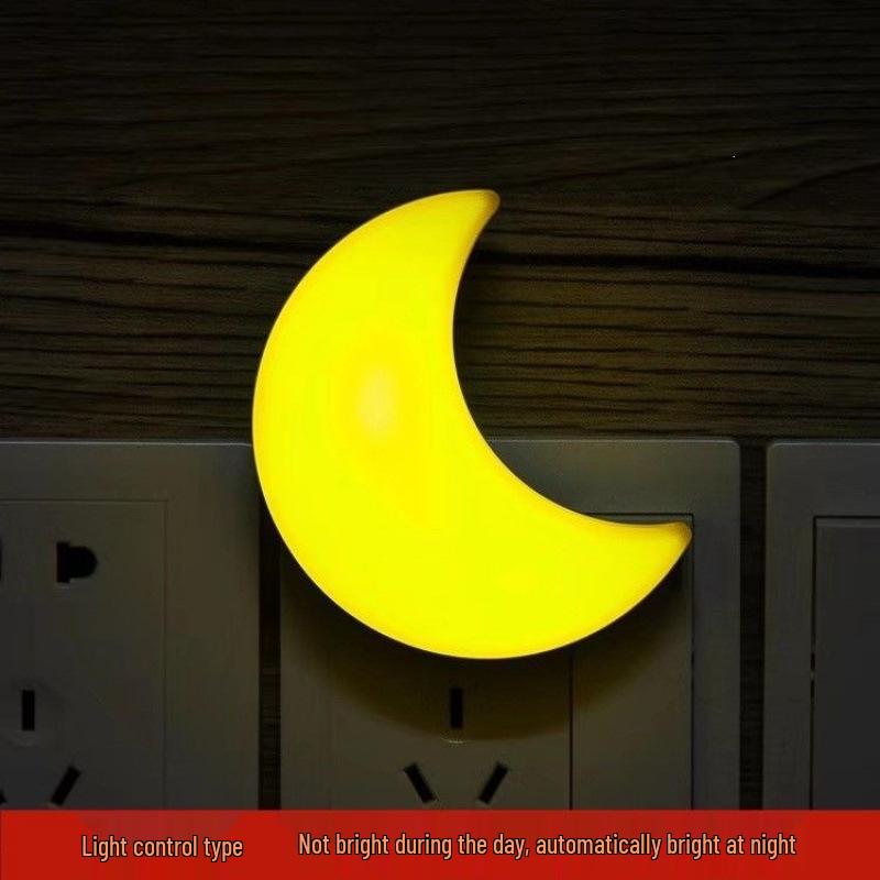 Cartoon LED Night Light with Light Sensor for Baby's Bedroom