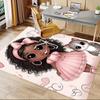 1PC Girl Cat Anti-slip carpet, suitable for Office, bedroomand playrooms. It can also be used as a sofa footrest cover-W70