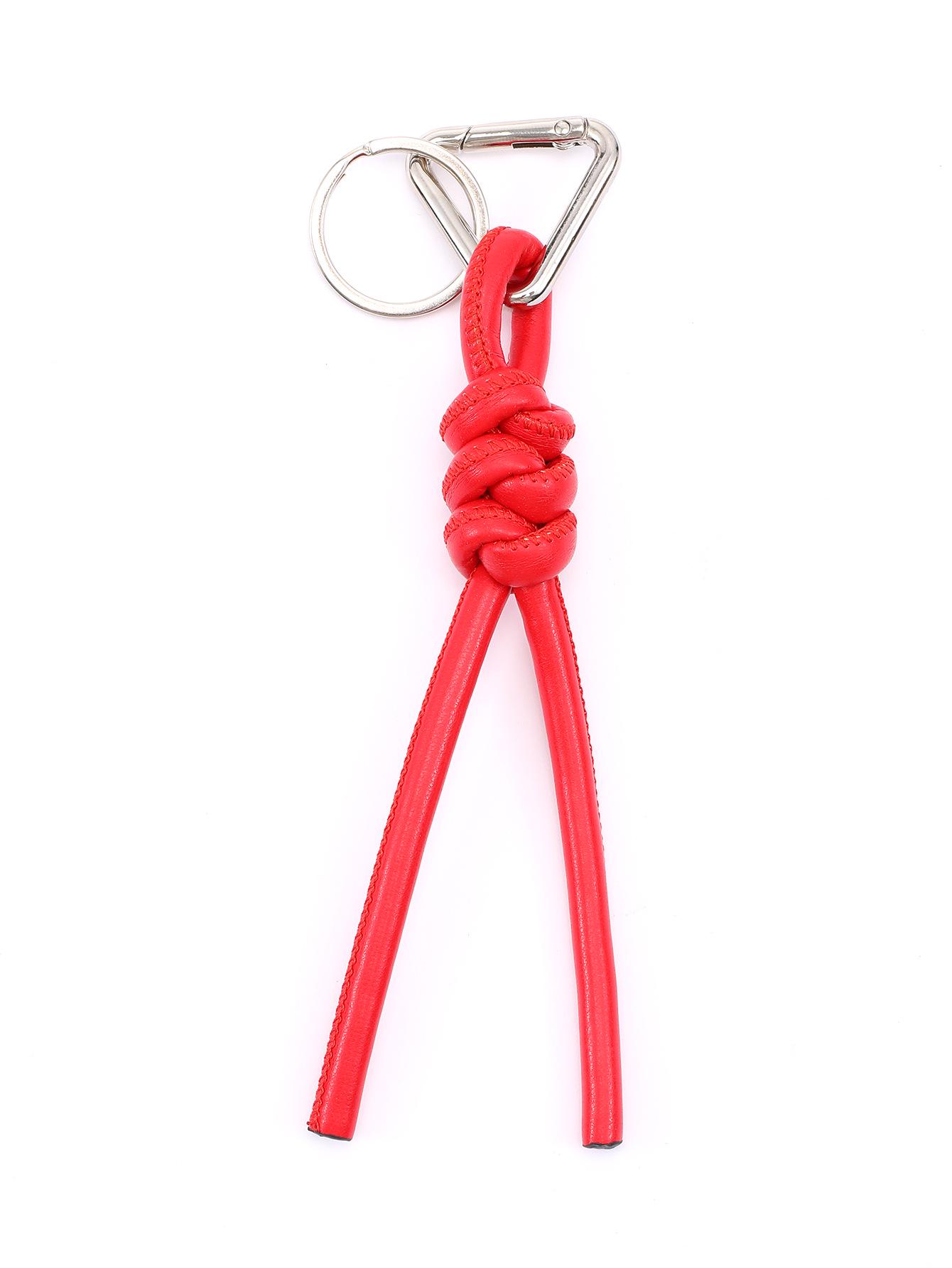 

Треугольный PU плетеный брелок с ромбовидным узлом