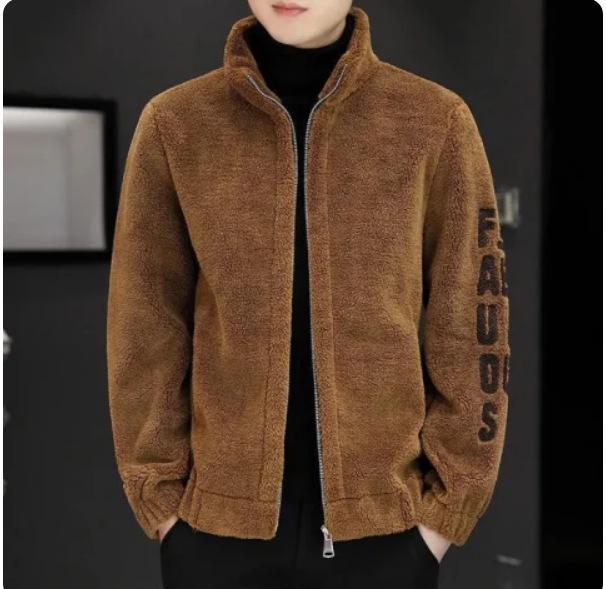 

Men s Lambswool Jacket 2025: Thick, Warm, Casual Outerwear for Autumn and Winter M (Recommended 45-55 kg)
