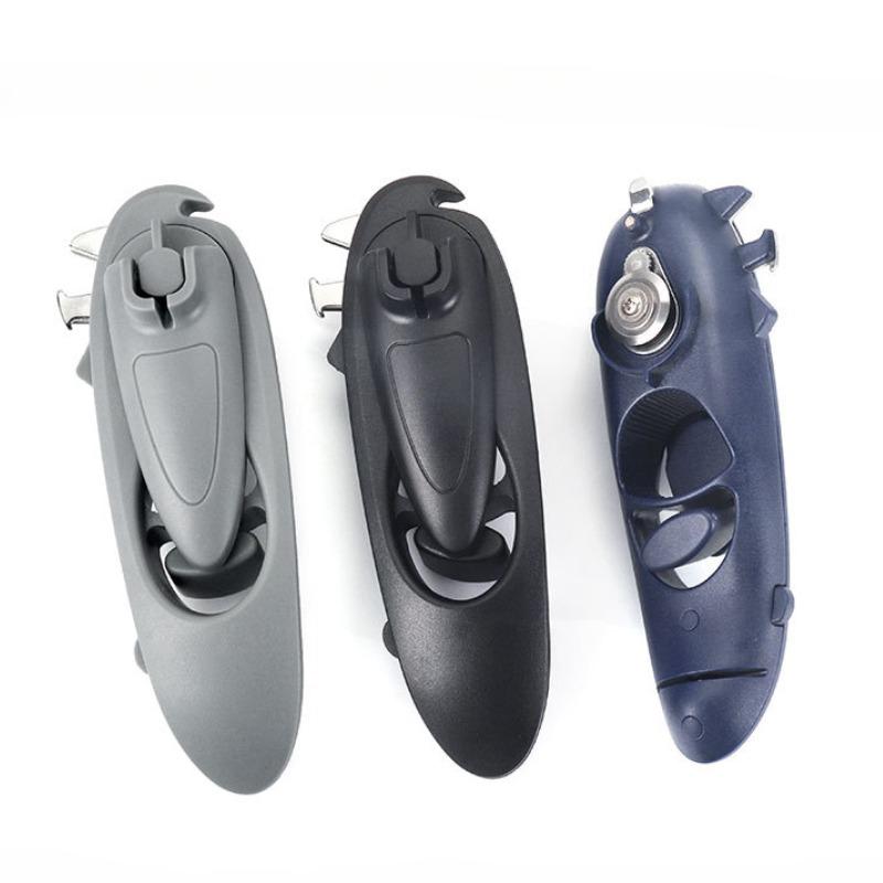 1ks Osm-v-jednom Víceúčelový Otvírák na Lahve, Otvírák na Plechovky Kreativní Ruční Klika, Šetřící Práci Víčko na Pivo, Nástroj na Otevírání Plechovek, Přenosný Šroubovací Uzávěr