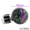 Autoland Underwater Flower Handle Spinner Steering Spinner Knob Purple Real Orchid Fresh Flower Artwork