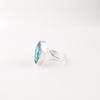 Swiss Blue Topaz Gemstone 925 Sterling Silver Jewelry Handcrafted Stylish Ring RR-23-9