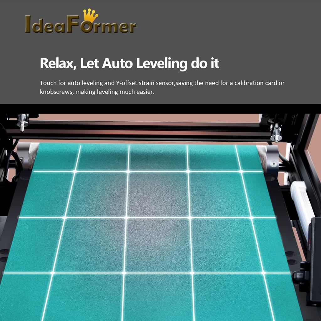 IdeaFormer IR3 V2 Infinite Z-Axis Steel Conveyor Belt 250*250mm Klipper Firmware Fast/Batch Printing Auto Leveling 3D Printer