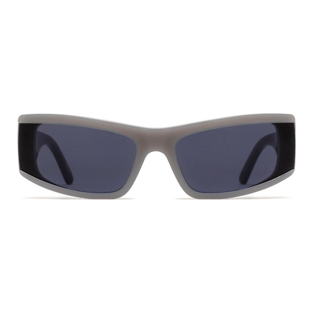 Balenciaga Inside Letter Acetate Irregular Shape Sunglasses Unisex Sunglasses Black BB0301S003