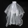 White Tulle Bow Veil Hairpin Pearls Wedding Bachelorette Hen Party Elegant Bridal Veil Hair Clip Gifts Women Hair Accessories