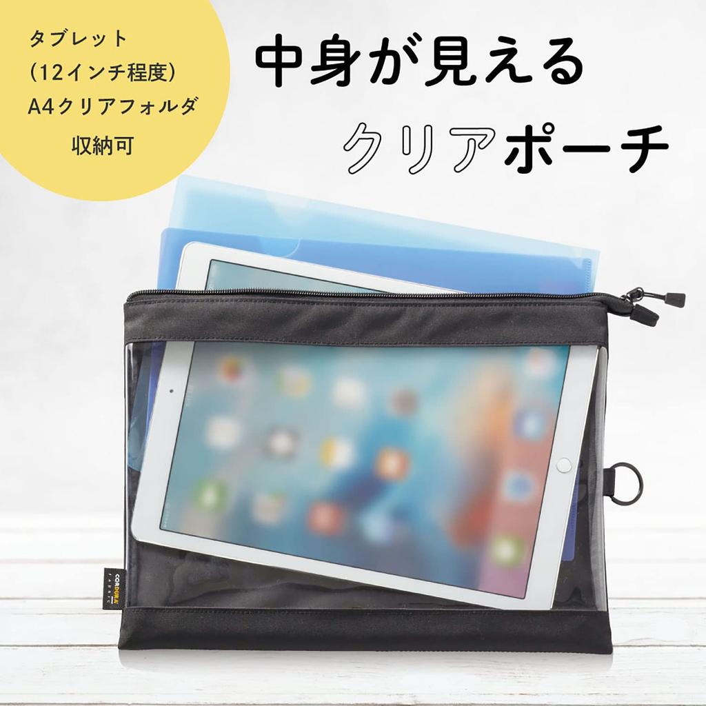 LIHIT LAB Clear Case A4 Black F7575-24