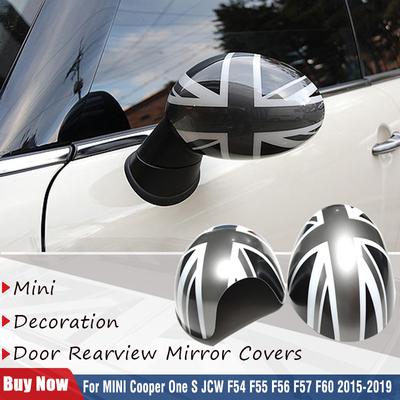 Para MINI Cooper One S JCW F54 F55 F56 F57 F60 2015-Union Jack carcasa de coche exterior cubiertas para espejo retrovisor 