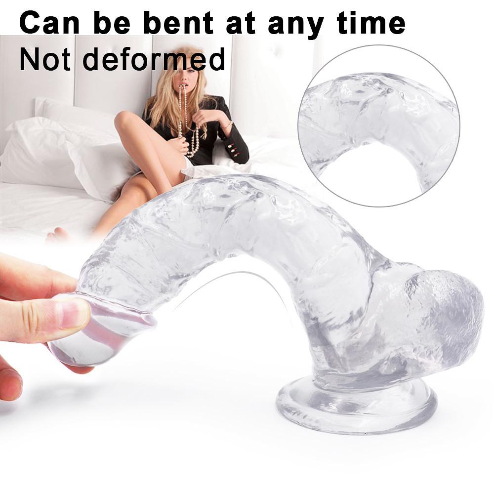 Realistic Dildos RUNYU Jelly Soft Dildo Sex Toys for Woman Strong Suction Cup Penis Dildosex Toy For Adults Sex Shop
