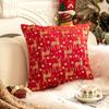 45X45Cm Christmas Tree Throw Pillow Cover Snowflake Plush Cushion Cover Christmas Party Decor Home Decorative Pillowcase