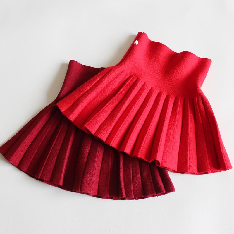 Girls' Midi Skirts: Princess Pleated Puffy Dresses for Kids
