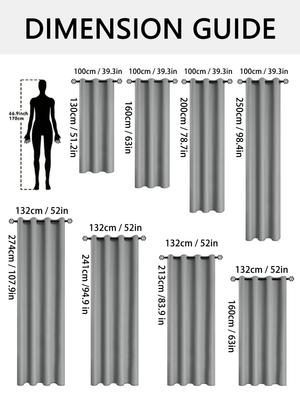 1panel Blackout Curtain with Coated Insulated Lining, Ideal for Living Room, Bedroom, Kitchen, Bathroom, Home Decor, Room Decor
