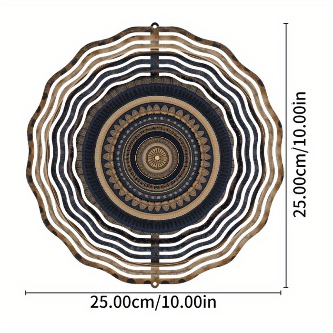 

10-Inch Metal Hanging Wind Spinner with 360° Swivel Hook – Artistic Outdoor Garden Decor for Balconies and Patios 01A