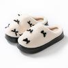 Autumn and Winter Simple Cotton Shoes Indoor Home Velvet EVA Sole, Couple Thick-soled Warm Cotton Slippers