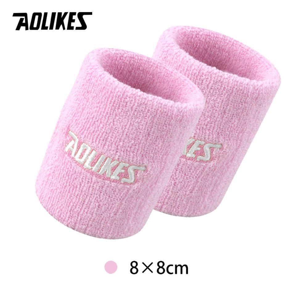 

Aolikes Wrist Sweatband Tennis Sport Wristband Volleyball Gym Wrist Brace Support Sweat Band Towel Bracelet Protector 8 /11Cm