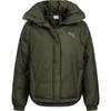 Embroidered Logo Zip-Up Stand Collar Regular Fit Down Jacket Women Outerwear Olive-Green 853637-15
