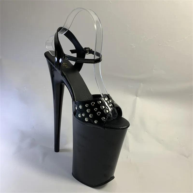 Fashion 2025 New Summer Platform High Heels Sandals Women Sexy Peep Toe Pumps Fashion Rivet Decoration Ladies Party Pole Dance Shoes