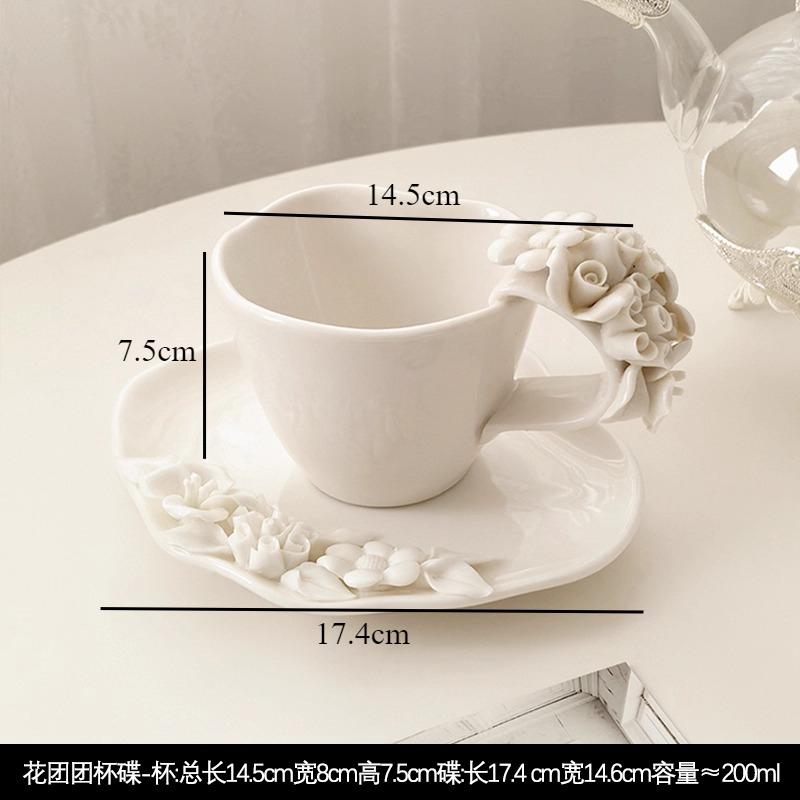Camellia Ceramic Tableware Hydroponic Vase Ornament High Footed Plate Dining Plates Coffee Cup Storage Jar Show Plate Snack Bowl
