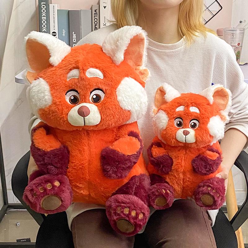 Turning Red Cute Red Panda Plush Toy Soft Cuddly Stuffed Animal Cartoon Panda Plushies Appease Doll Xmas Gifts Girl