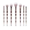 7pcs Makeup Brushes Set Spiral Rose Gold Handle Cosmetic Foundation Blusher Powder