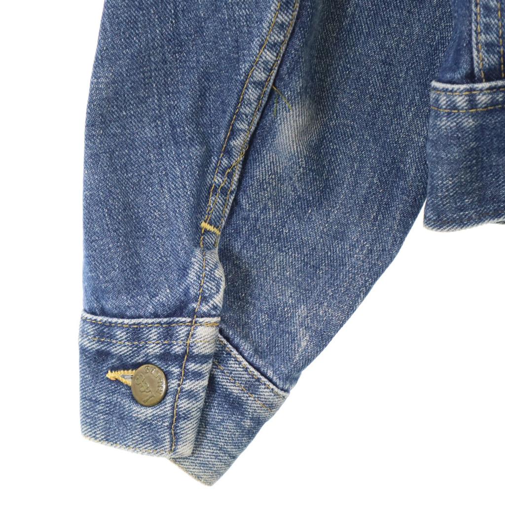 Lee 80s Made In USA Vintage Denim Jacket Wash Blue Denim Jacket Trucker Women Used