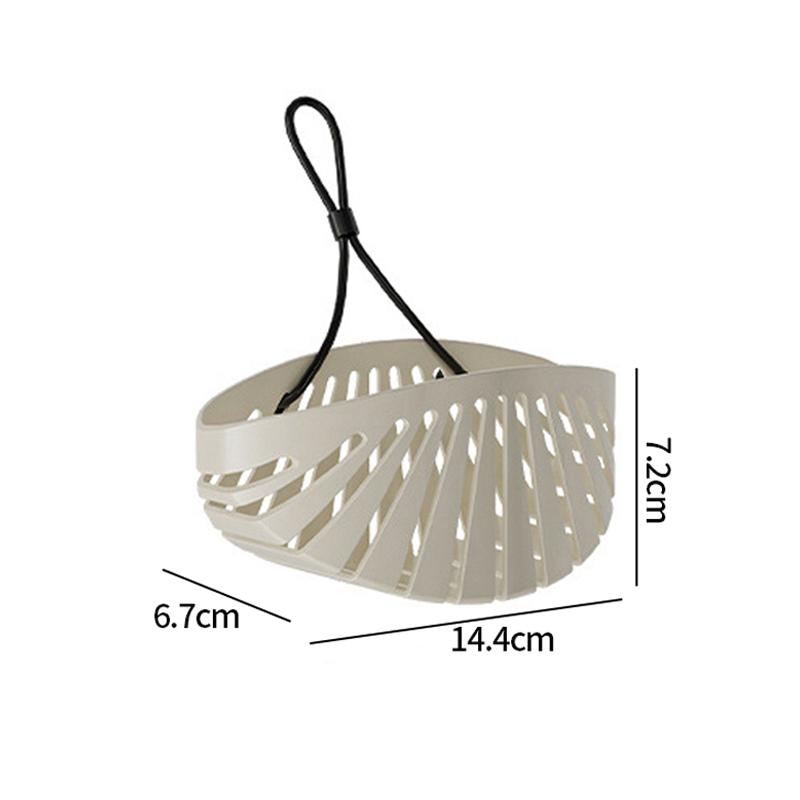 Sink Draining Hanging Basket Kitchen Sponge Rag Storage Rack Kitchen Sink Residue Filtration Anti-clogging Draining Basket