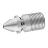 Stainless Steel SS304 Pressure Sewer Cleaning Pipe Drain Jetter Nozzle 3 8BSP Male Thread