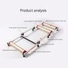 Foldable Bike Roller Trainer Adjustable Bicycle Roller Exercise Stand Indoor Fitness Bike Riding Platform