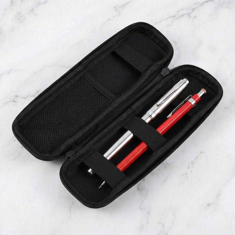 Portable EVA Pen Case 20*6*3.5cm Waterproof Casing Stationery Holder Small Size Black Stylus Pen Case Daily Carry