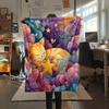Cute Cats  Print Flannel Blanket, High Quality Comfortable for All Seasons, Home Decor, Warmth and Comfort
